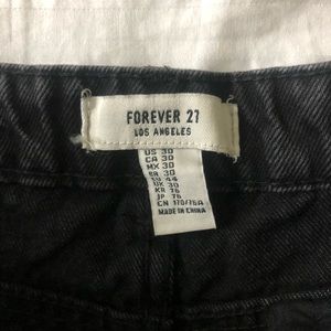 Forever 21 black high waisted shorts